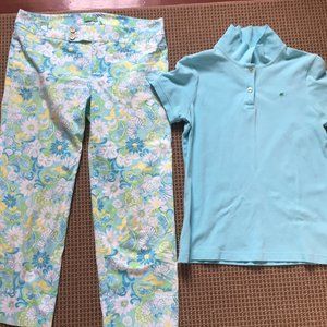Lilly Pulitzer capris and polo